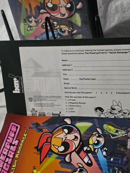 Powerpuff Girls: Relish Rampage (PlayStation 2, 2002) PS2 CIB Tested With Registration Card Y2K
