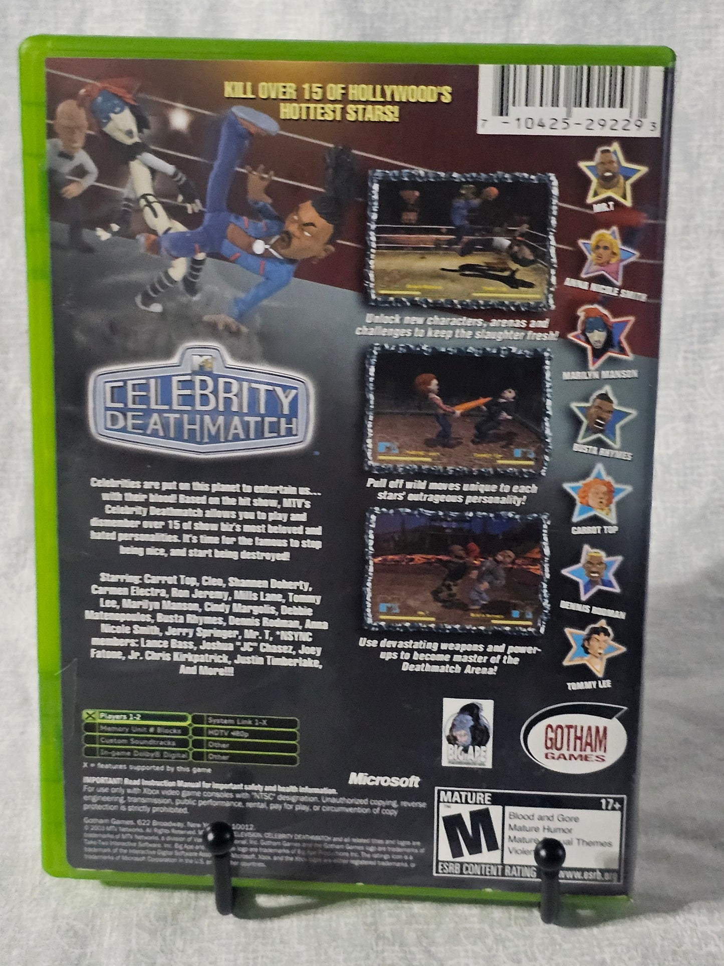 MTV Celebrity Deathmatch (Microsoft Xbox, 2003) Complete CIB