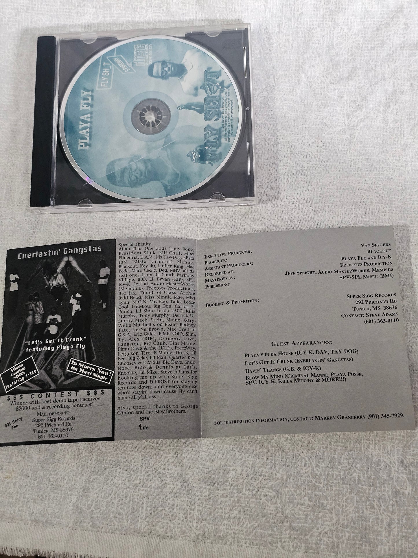 Playa Fly - Fly Sh_t (CD, 1996) SSR1001CD 1st OG Press Y2K Hip Hop Rap Southern