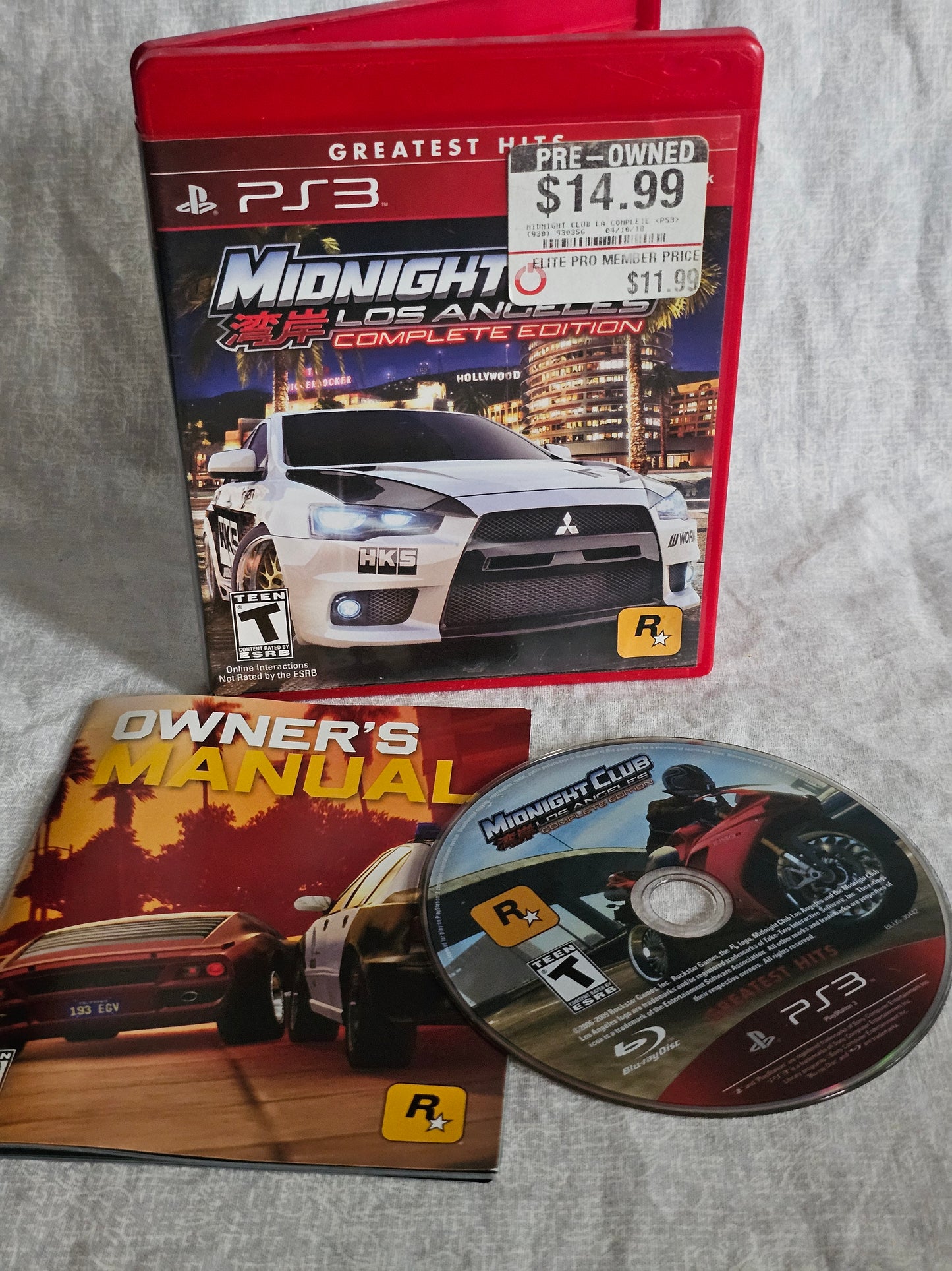 Midnight Club: Los Angeles Complete Edition PS3 Sony PlayStation 3 2009