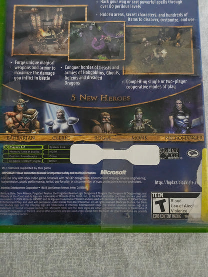 Baldur's Gate: Dark Alliance II (Microsoft Xbox, 2004)