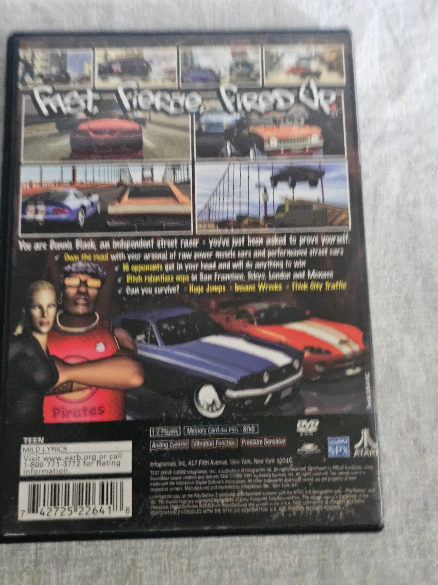 Test Drive PS2 PlayStation 2 Complete VG Racing Y2K Retro