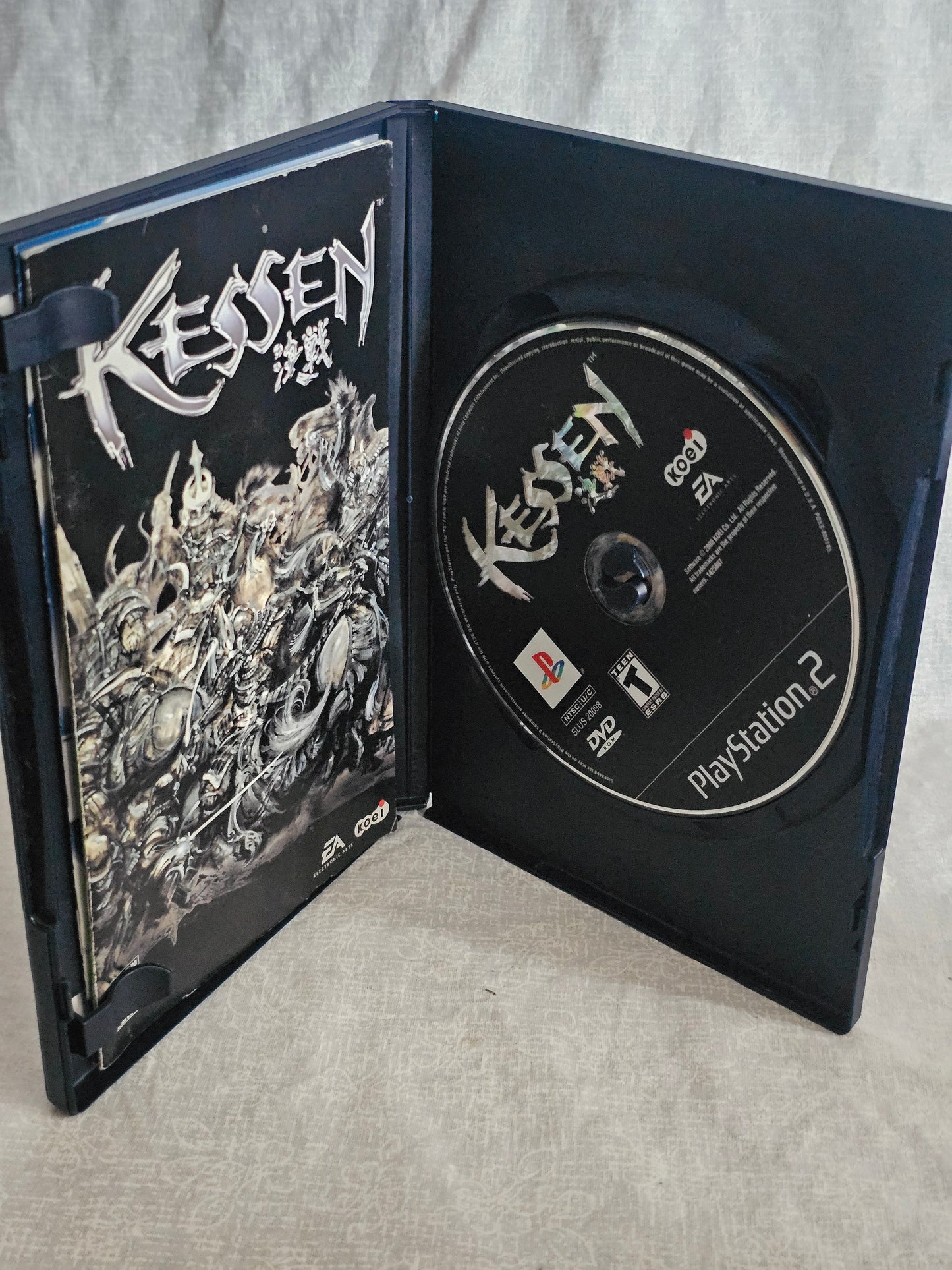 Kessen 1 (Sony PlayStation 2, 2000) Complete With Registration Card and Manuel