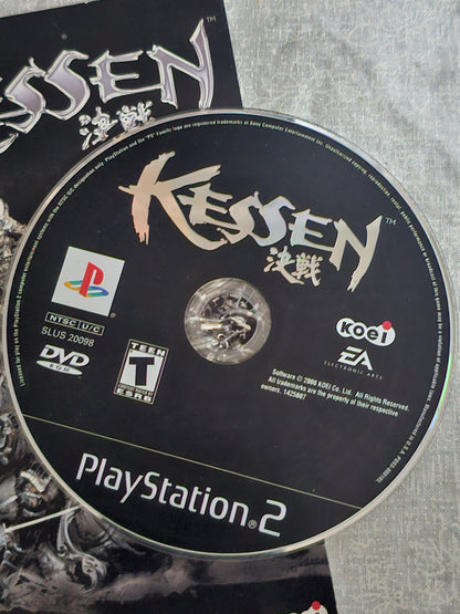 Kessen 1 (Sony PlayStation 2, 2000) Complete With Registration Card and Manuel