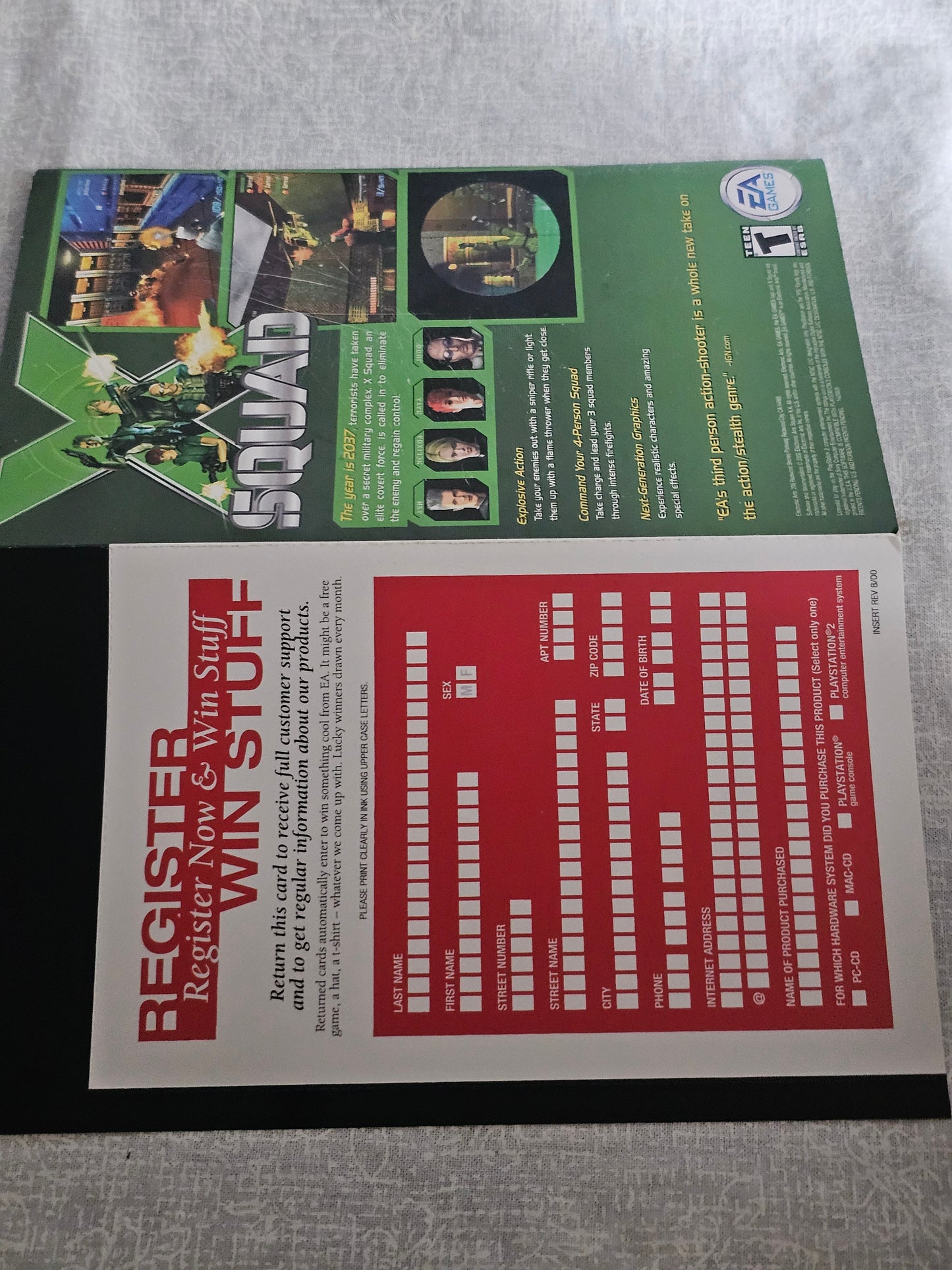Kessen 1 (Sony PlayStation 2, 2000) Complete With Registration Card and Manuel