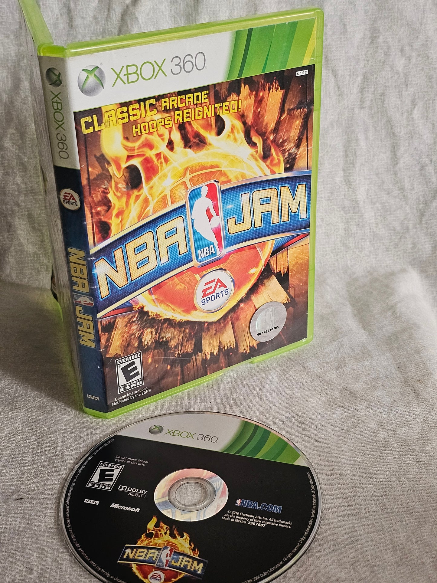 NBA Jam (Microsoft Xbox 360, 2010) Videogame Disc Very Good