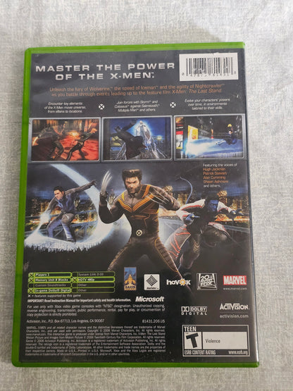X-Men: The Official Game (Microsoft Xbox, 2006) Disc Very Good