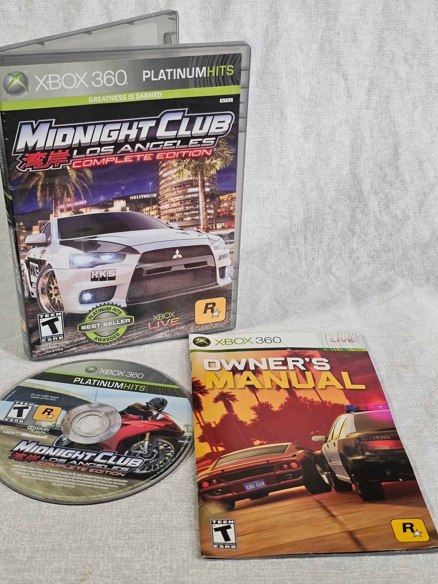 Midnight Club: Los Angeles - Complete Edition (Microsoft Xbox 360, 2009) CIB