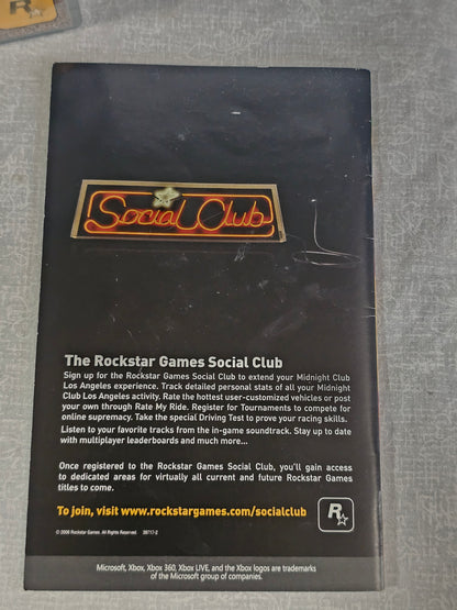 Midnight Club: Los Angeles - Complete Edition (Microsoft Xbox 360, 2009) CIB