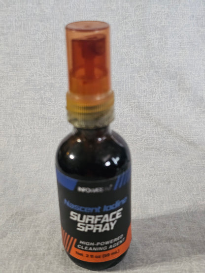 Infowars Nascent Iodine Surface Spray Cleaning Agent 2oz Factory Sealed