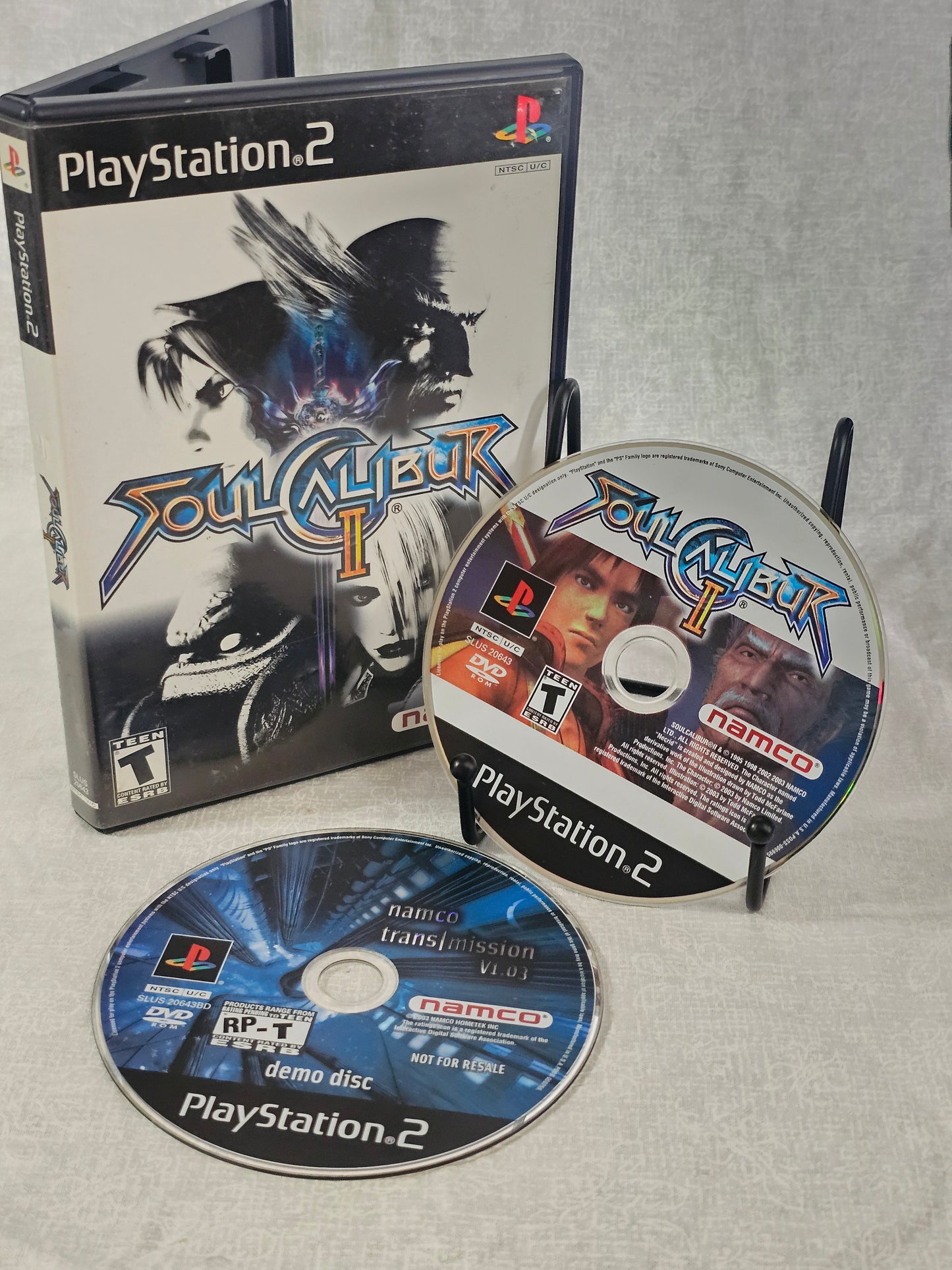 Soul Caliber II (PlayStation 2, 2003) Disc Good