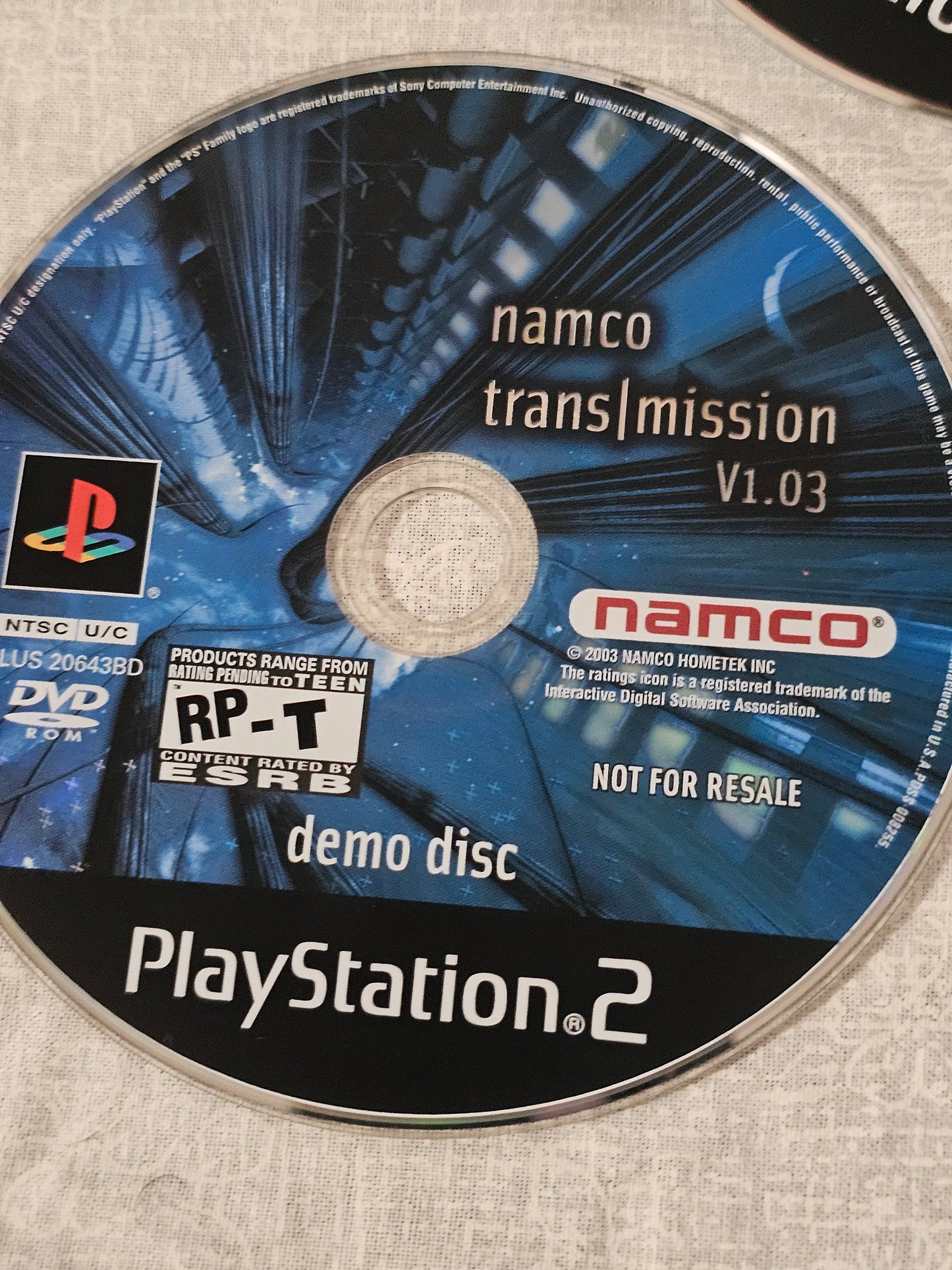 Soul Caliber II (PlayStation 2, 2003) Disc Good