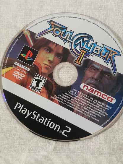 Soul Caliber II (PlayStation 2, 2003) Disc Good