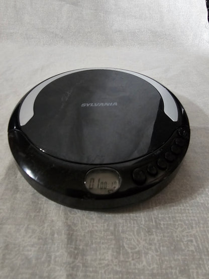 Sylvania Personal Compact Portable CD Player Black with Stereo Earbuds
