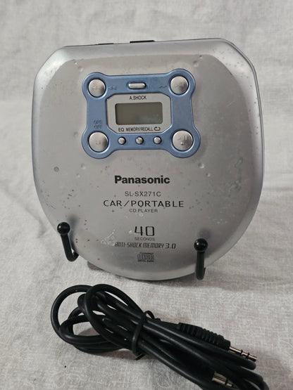 Panasonic SL-SX271C Portable CD Player 40-Second Anti-Shock Feature - Works YWK