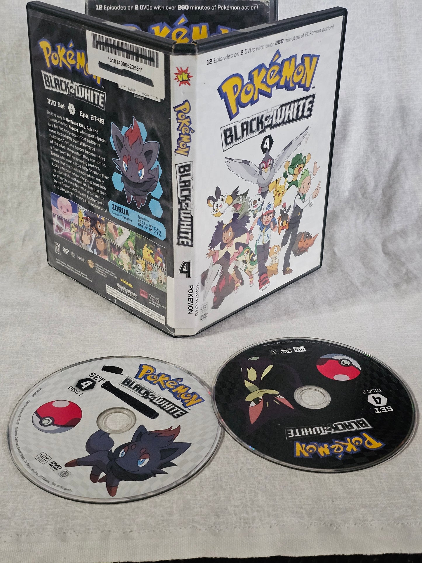Pokemon: Black and White BW Vol. 2-4 (DVD) VIZ 2012 Set Bundle