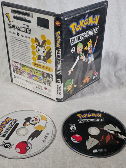 Pokemon: Black and White BW Vol. 2-4 (DVD) VIZ 2012 Set Bundle