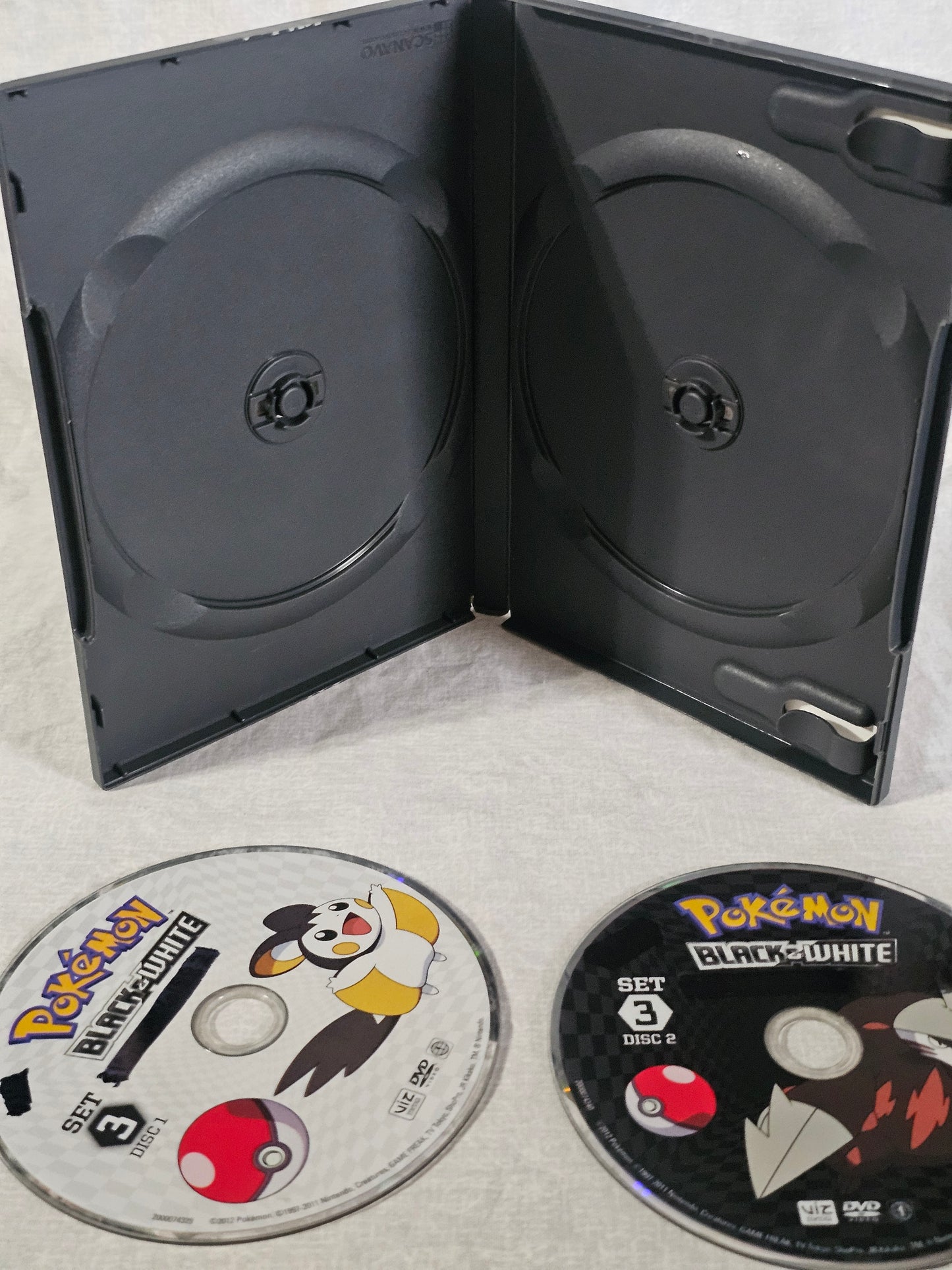 Pokemon: Black and White BW Vol. 2-4 (DVD) VIZ 2012 Set Bundle