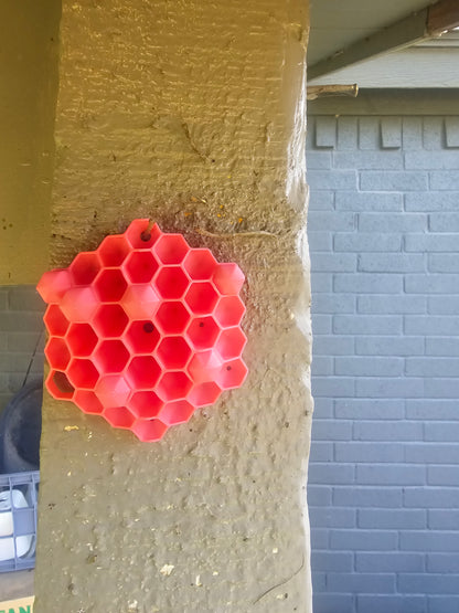 Chemical Free Wasp Nest Decoy Hornet Deterrent Outdoor Wall Mountable Pink 4 Pk