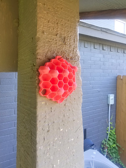 Chemical Free Wasp Nest Decoy Hornet Deterrent Outdoor Wall Mountable Pink 4 Pk