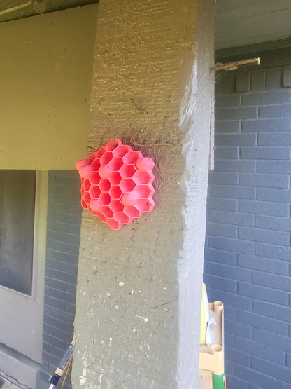 Chemical Free Wasp Nest Decoy Hornet Deterrent Outdoor Wall Mountable Pink 4 Pk