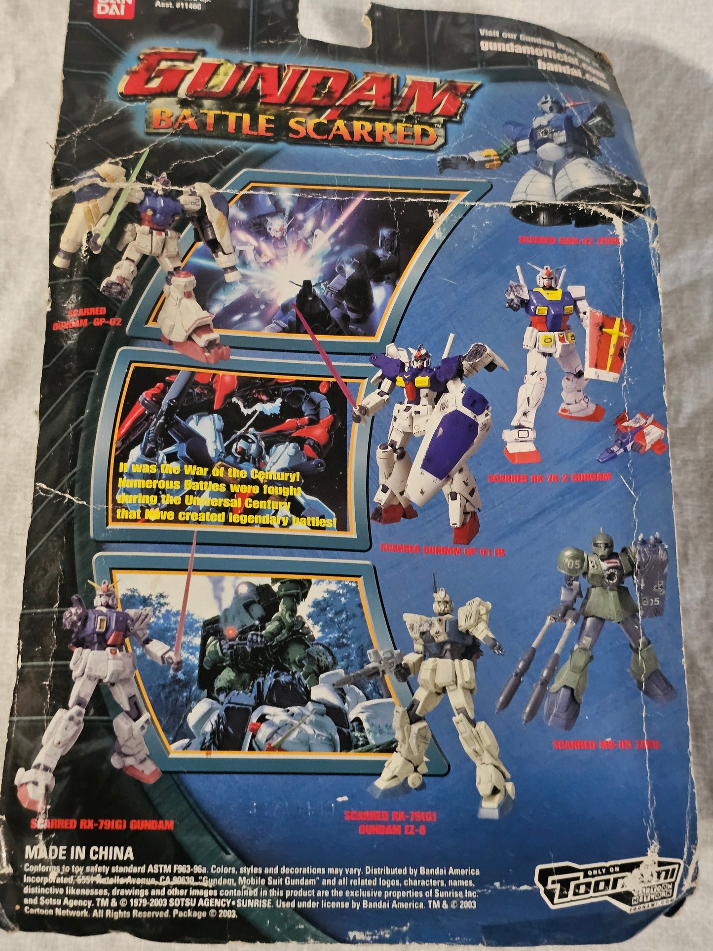 MSN-02 ZEONG Gundam Mobile Suit Battle Scared 2003 Action Figure 11460 11462 Y2K