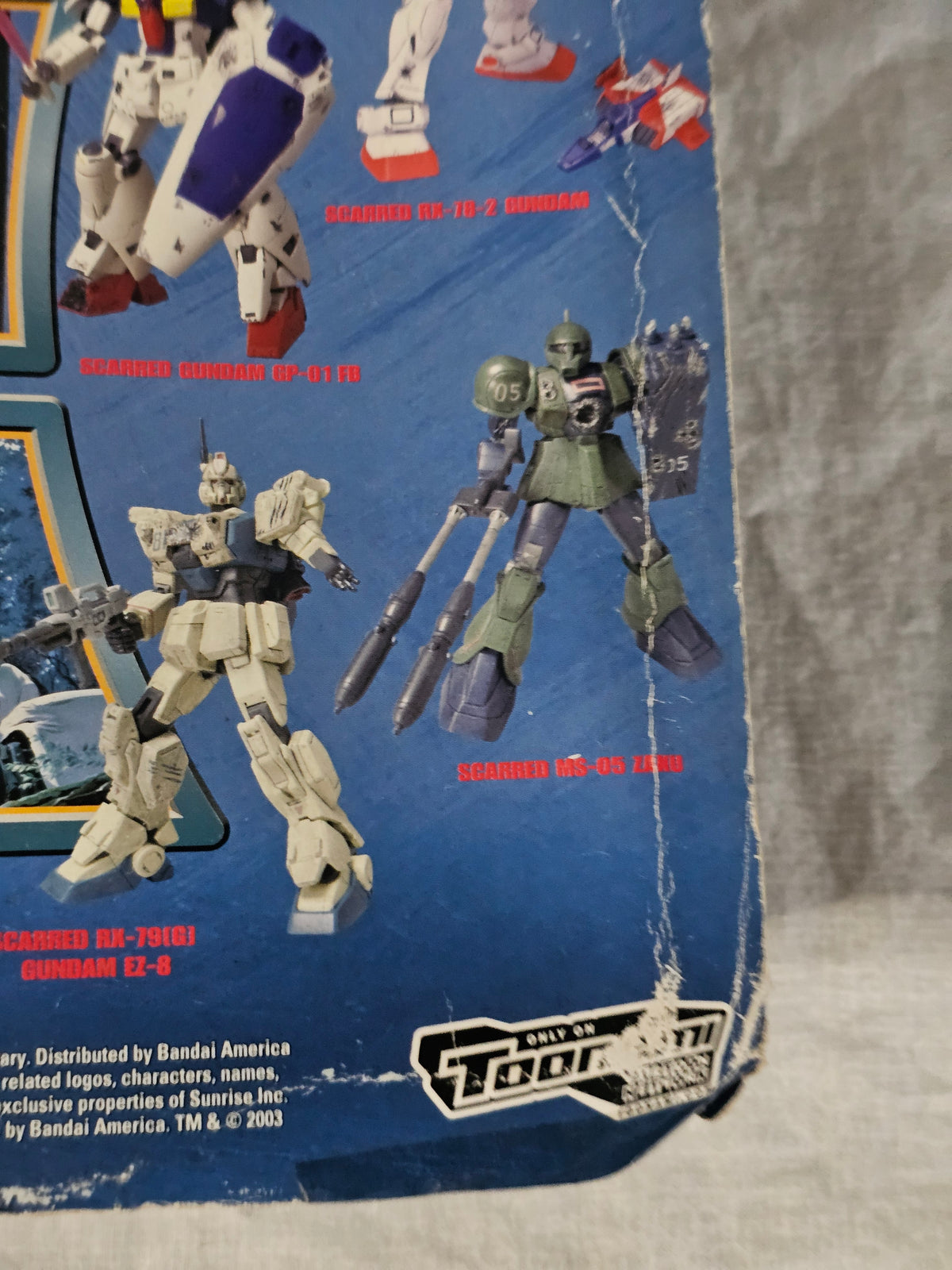 MSN-02 ZEONG Gundam Mobile Suit Battle Scared 2003 Action Figure 11460 11462 Y2K