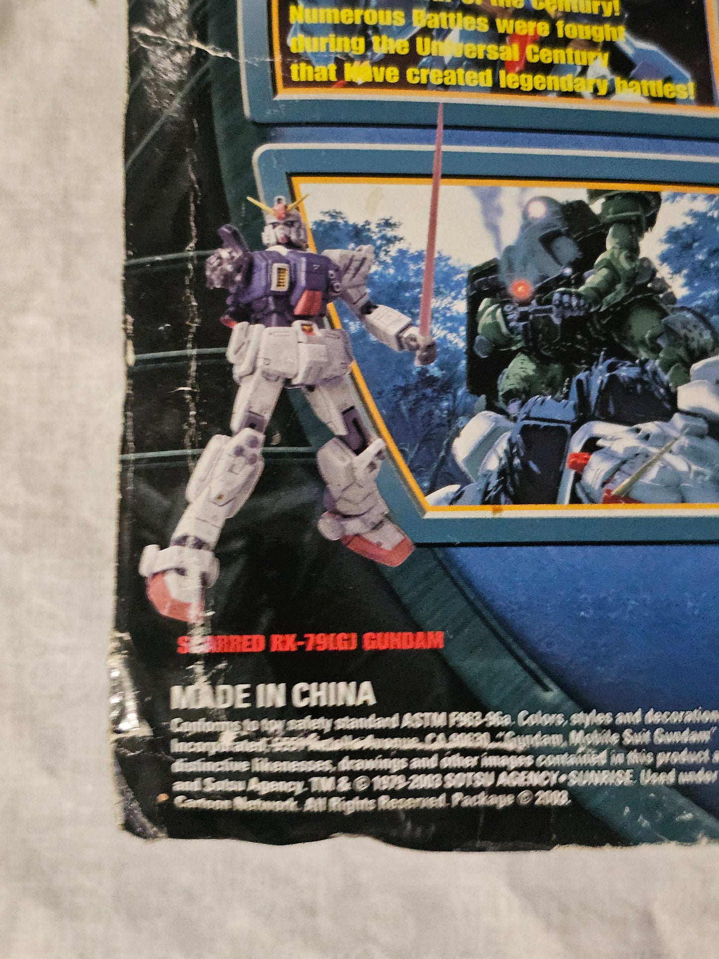 MSN-02 ZEONG Gundam Mobile Suit Battle Scared 2003 Action Figure 11460 11462 Y2K
