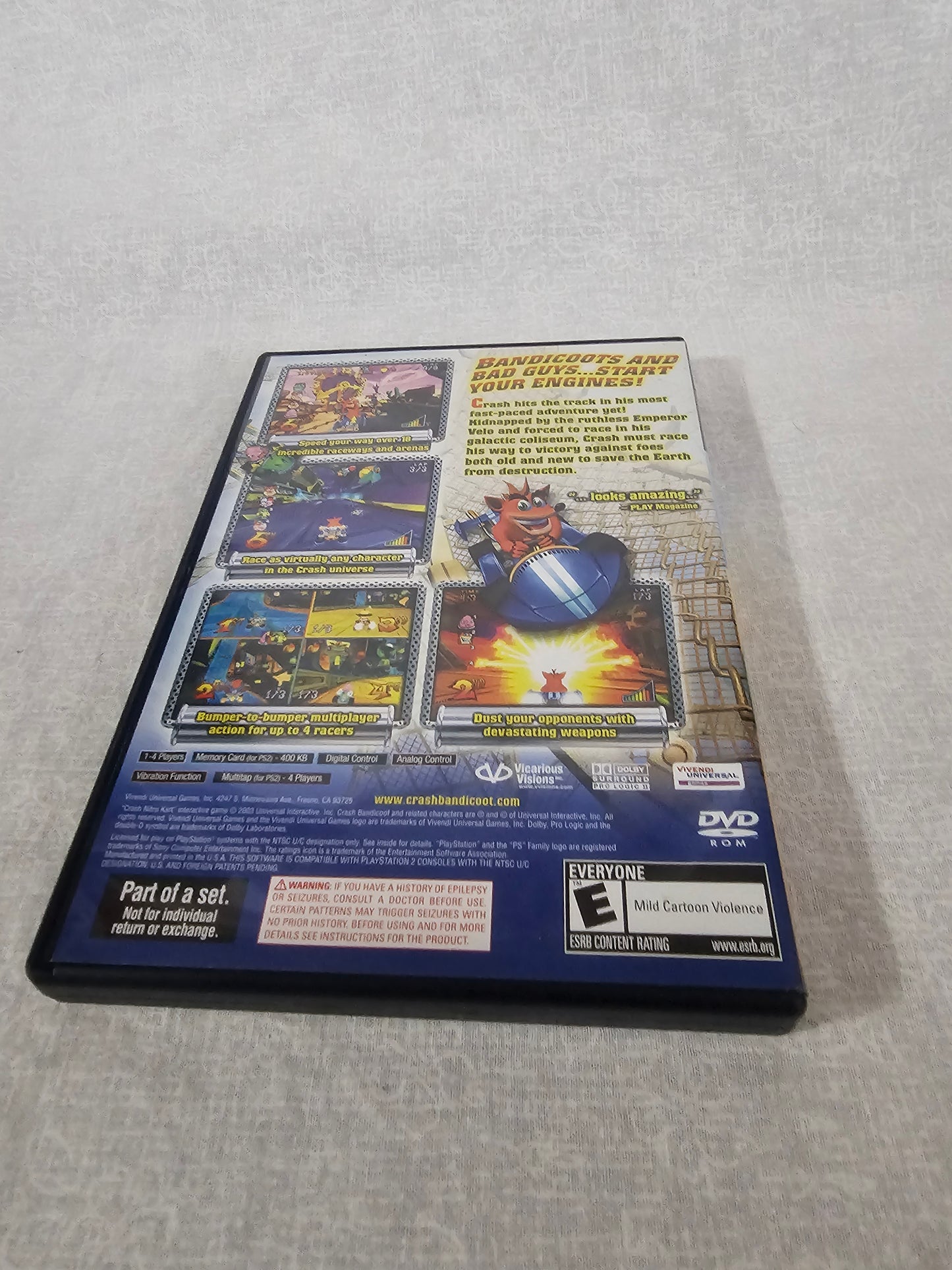 Crash Nitro Kart (Sony PlayStation 2, PS2) Multiplayer