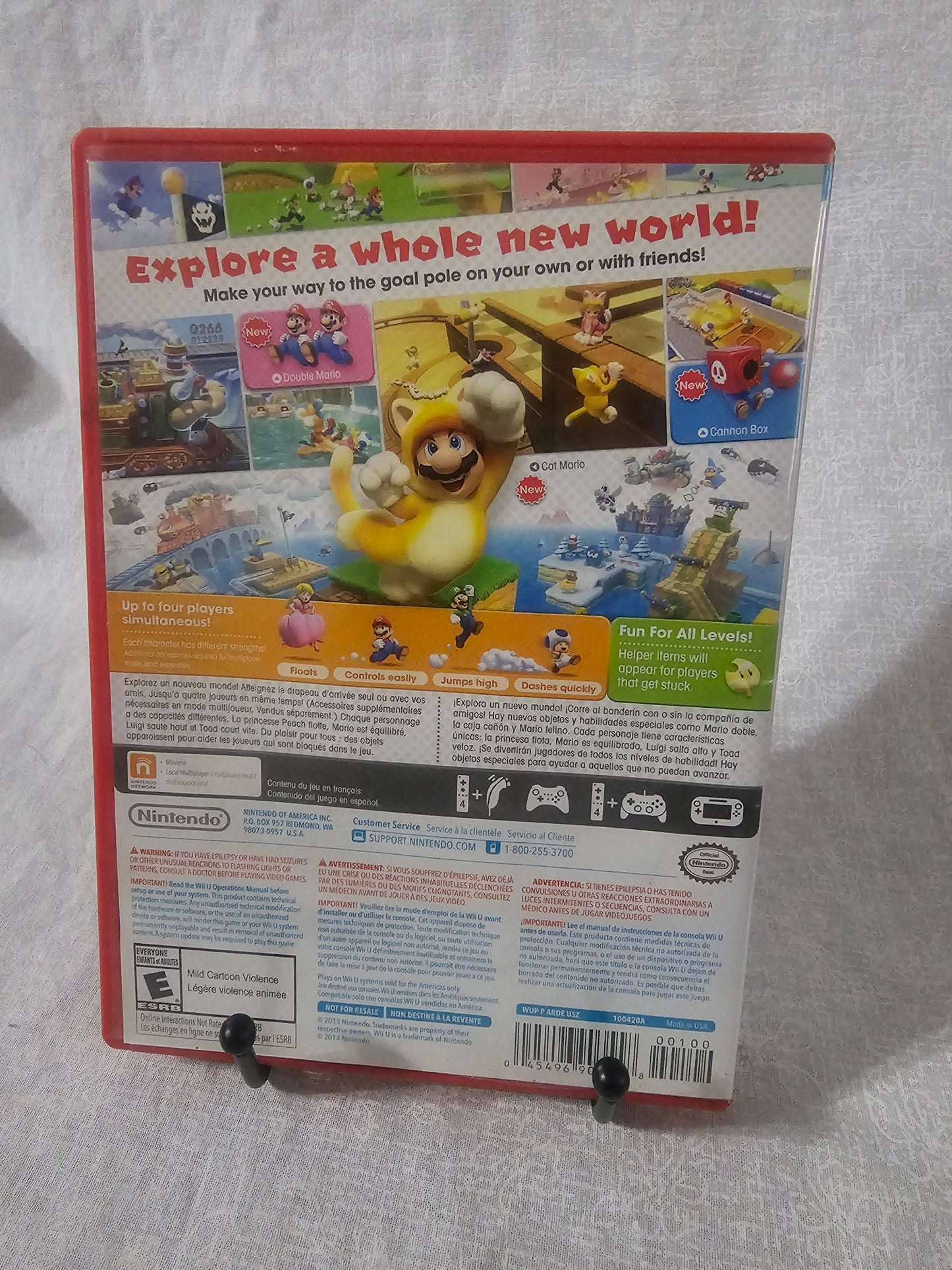 Super Mario 3D World (Nintendo Wii U, 2013) CIB Complete Manual