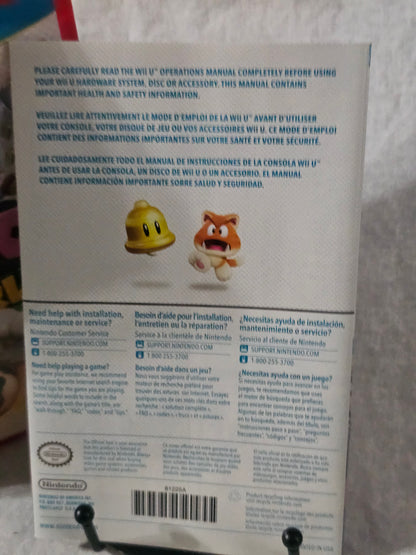 Super Mario 3D World (Nintendo Wii U, 2013) CIB Complete Manual