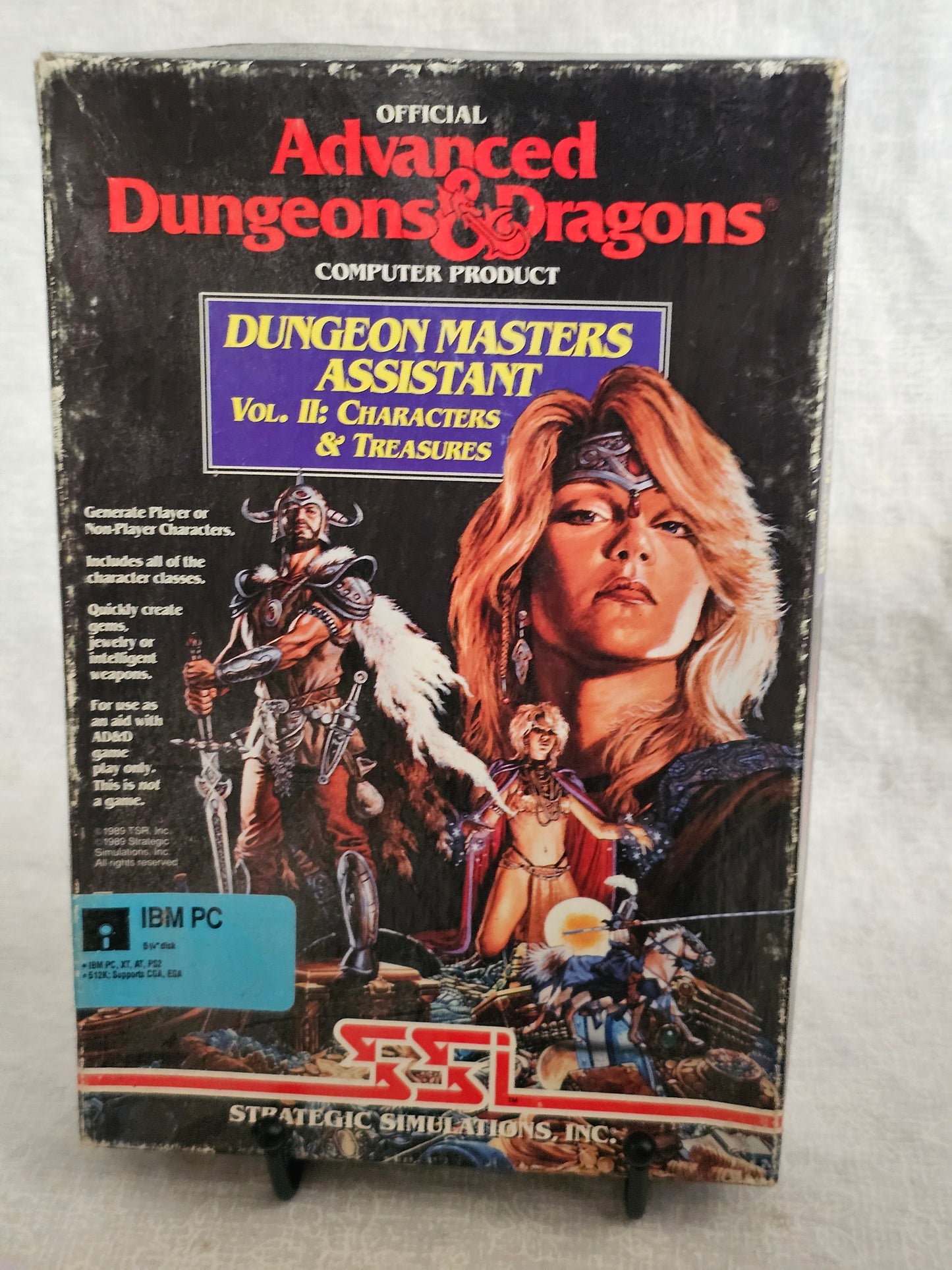Dungeon Masters Assistant Volume II: Characters & Treasures IBM SSI 1988 - Vintage AD&D D&D DM Tool for IBM PC - Rare Collectible Software