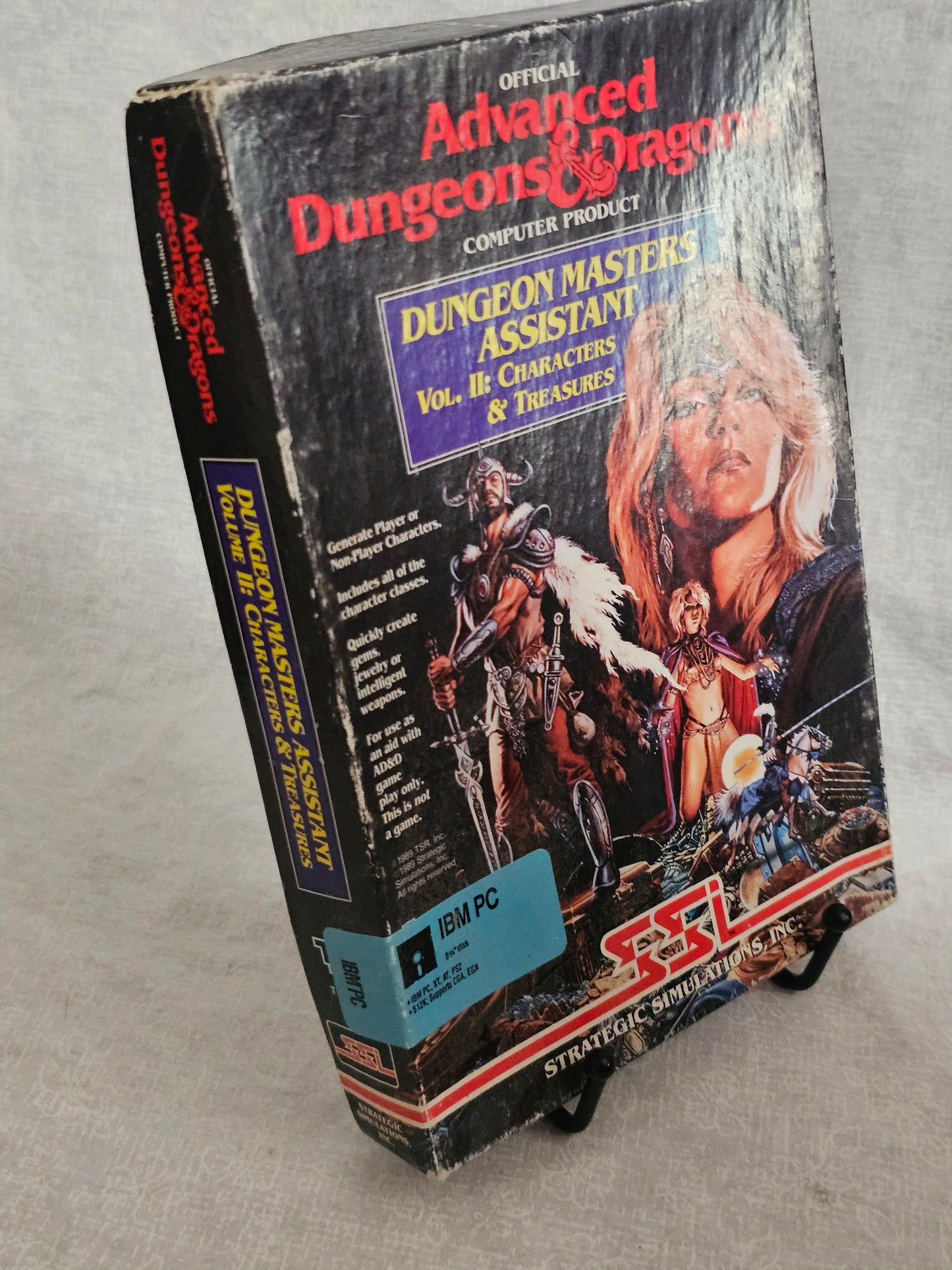 Dungeon Masters Assistant Volume II: Characters & Treasures IBM SSI 1988 - Vintage AD&D D&D DM Tool for IBM PC - Rare Collectible Software