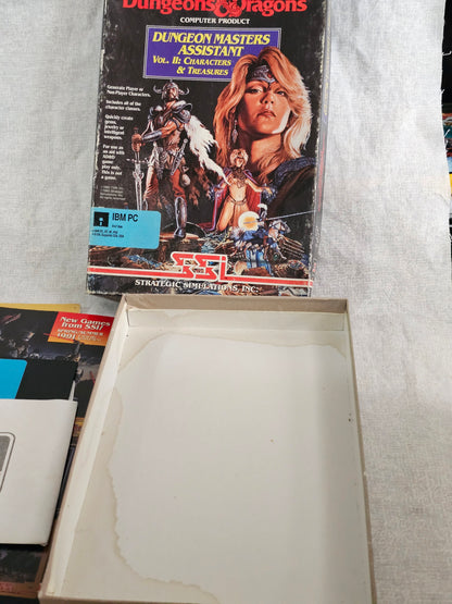 Dungeon Masters Assistant Volume II: Characters & Treasures IBM SSI 1988 - Vintage AD&D D&D DM Tool for IBM PC - Rare Collectible Software