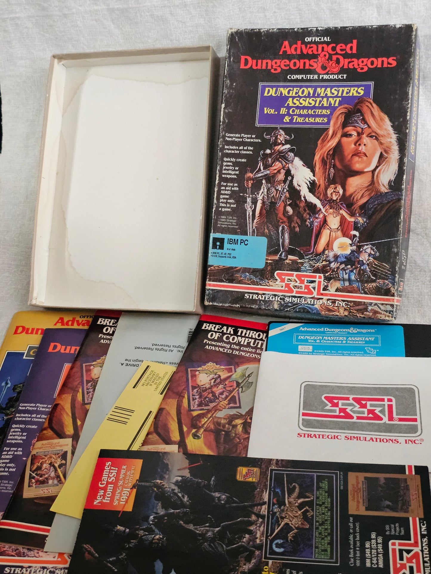 Dungeon Masters Assistant Volume II: Characters & Treasures IBM SSI 1988 - Vintage AD&D D&D DM Tool for IBM PC - Rare Collectible Software