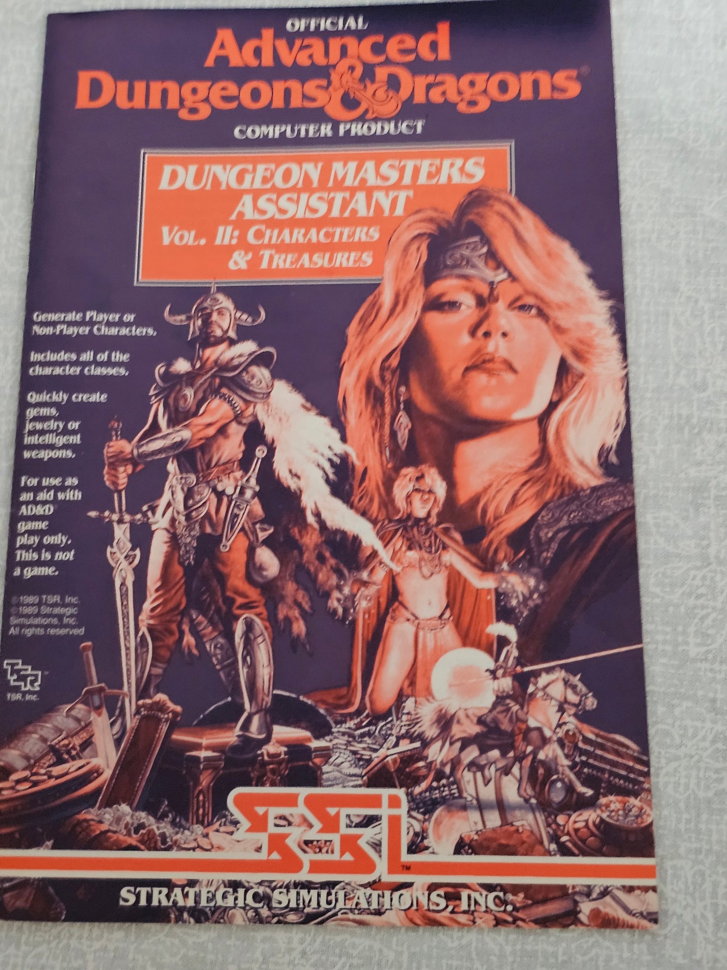 Dungeon Masters Assistant Volume II: Characters & Treasures IBM SSI 1988 - Vintage AD&D D&D DM Tool for IBM PC - Rare Collectible Software