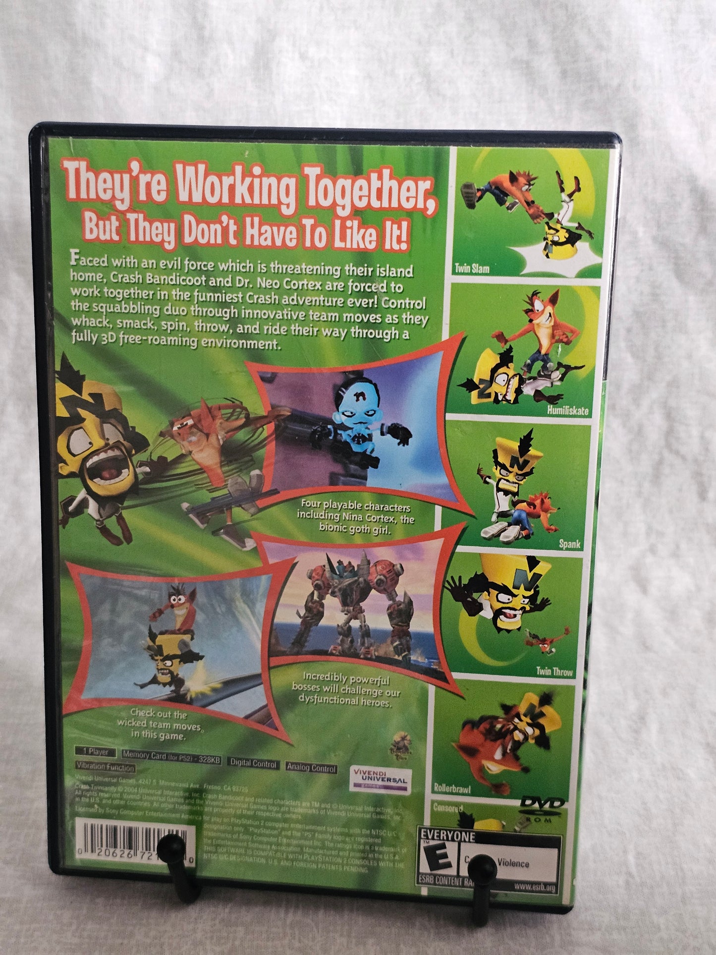 Crash Twinsanity (Sony PlayStation 2 PS2, 2004) Disc Very Good