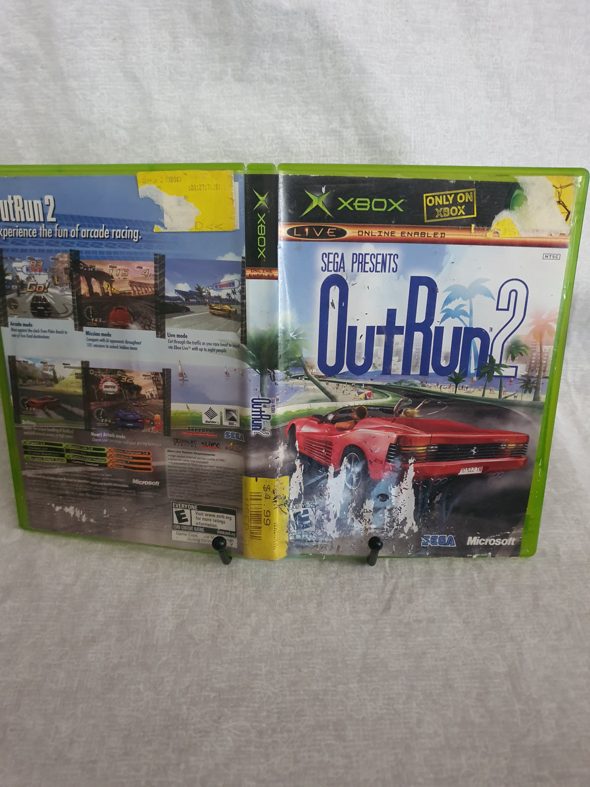 OutRun 2 (Microsoft Xbox, 2004) CIB Case & Artwork Worn - Disc Very Good Tested