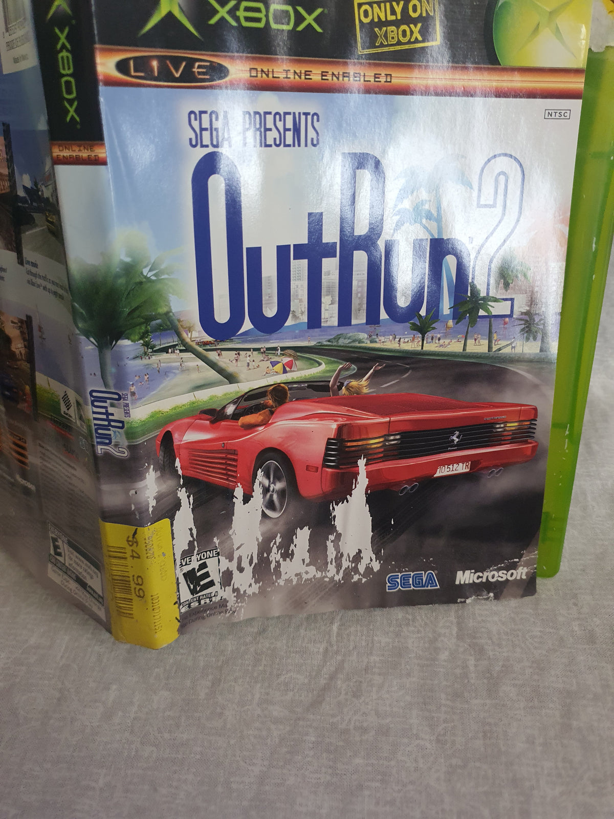 OutRun 2 (Microsoft Xbox, 2004) CIB Case & Artwork Worn - Disc Very Good Tested