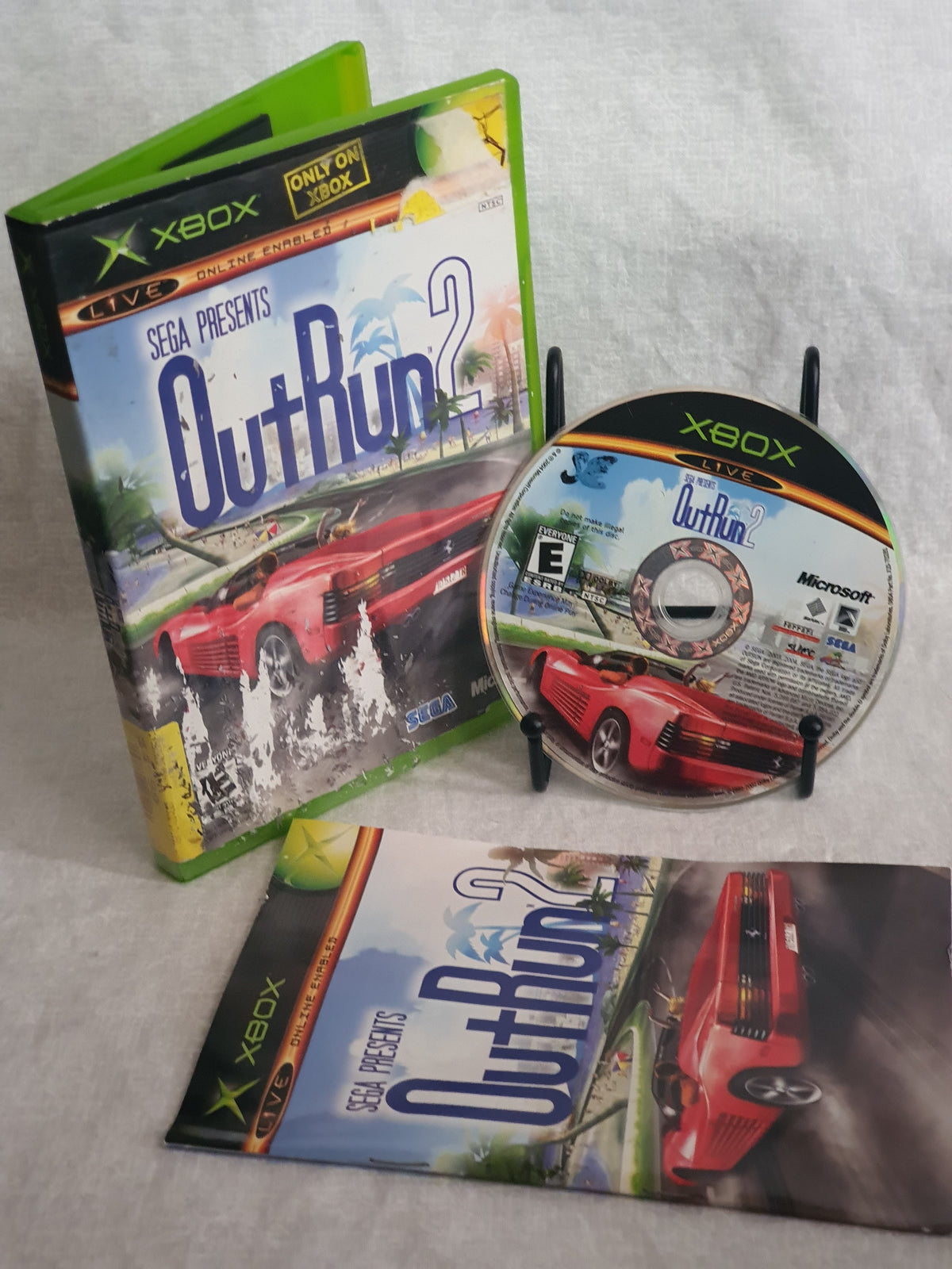 OutRun 2 (Microsoft Xbox, 2004) CIB Case & Artwork Worn - Disc Very Good Tested
