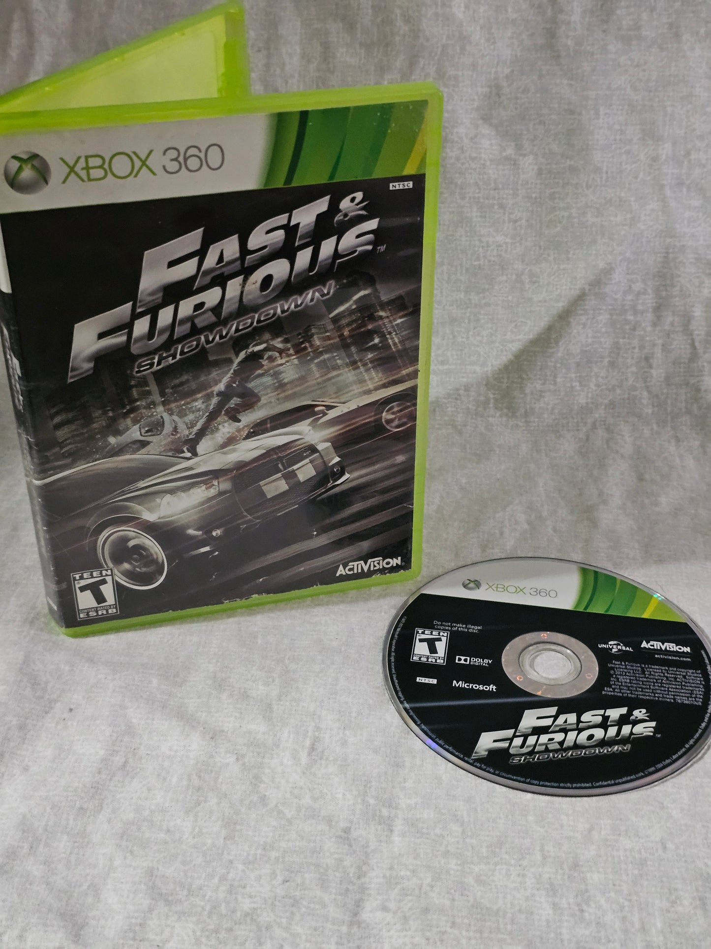 Fast & Furious: Showdown (Xbox 360, 2013) Game Disc Very Good