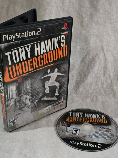 Tony Hawk's Underground Sony Playstation 2 PS2 Black Label Clean Video Game Disc (Copy)