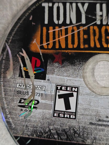 Tony Hawk's Underground Sony Playstation 2 PS2 Black Label Clean Video Game Disc (Copy)