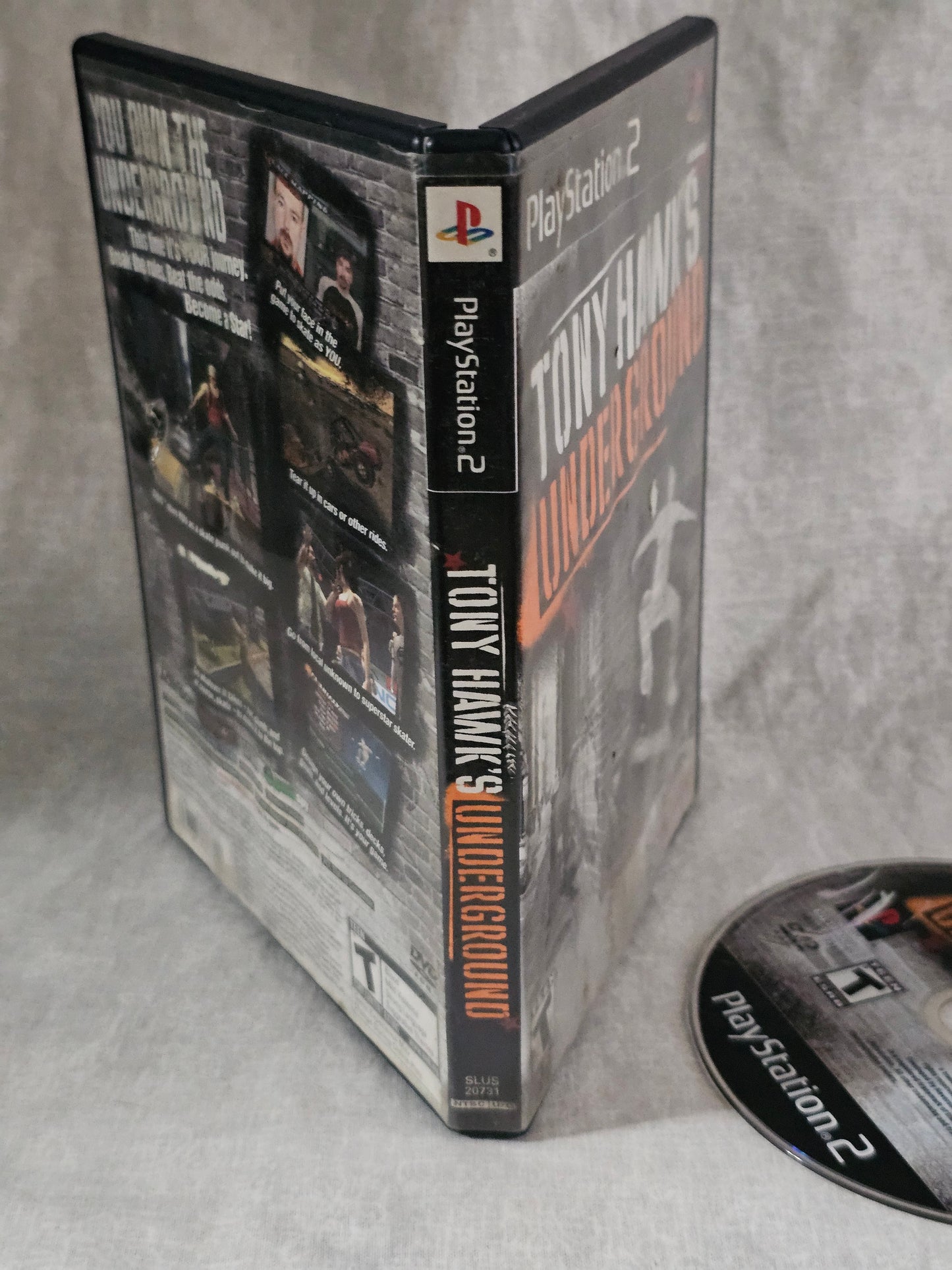 Tony Hawk's Underground Sony Playstation 2 PS2 Black Label Clean Video Game Disc (Copy)