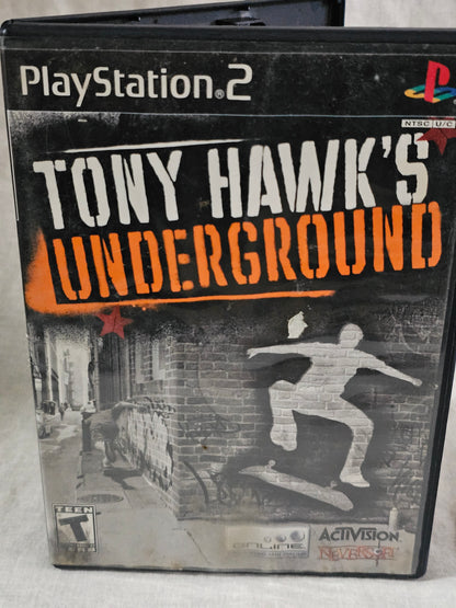 Tony Hawk's Underground Sony Playstation 2 PS2 Black Label Clean Video Game Disc (Copy)