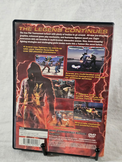 Tekken 4 (Sony PlayStation 2, 2005) Black Label Disc Very Good