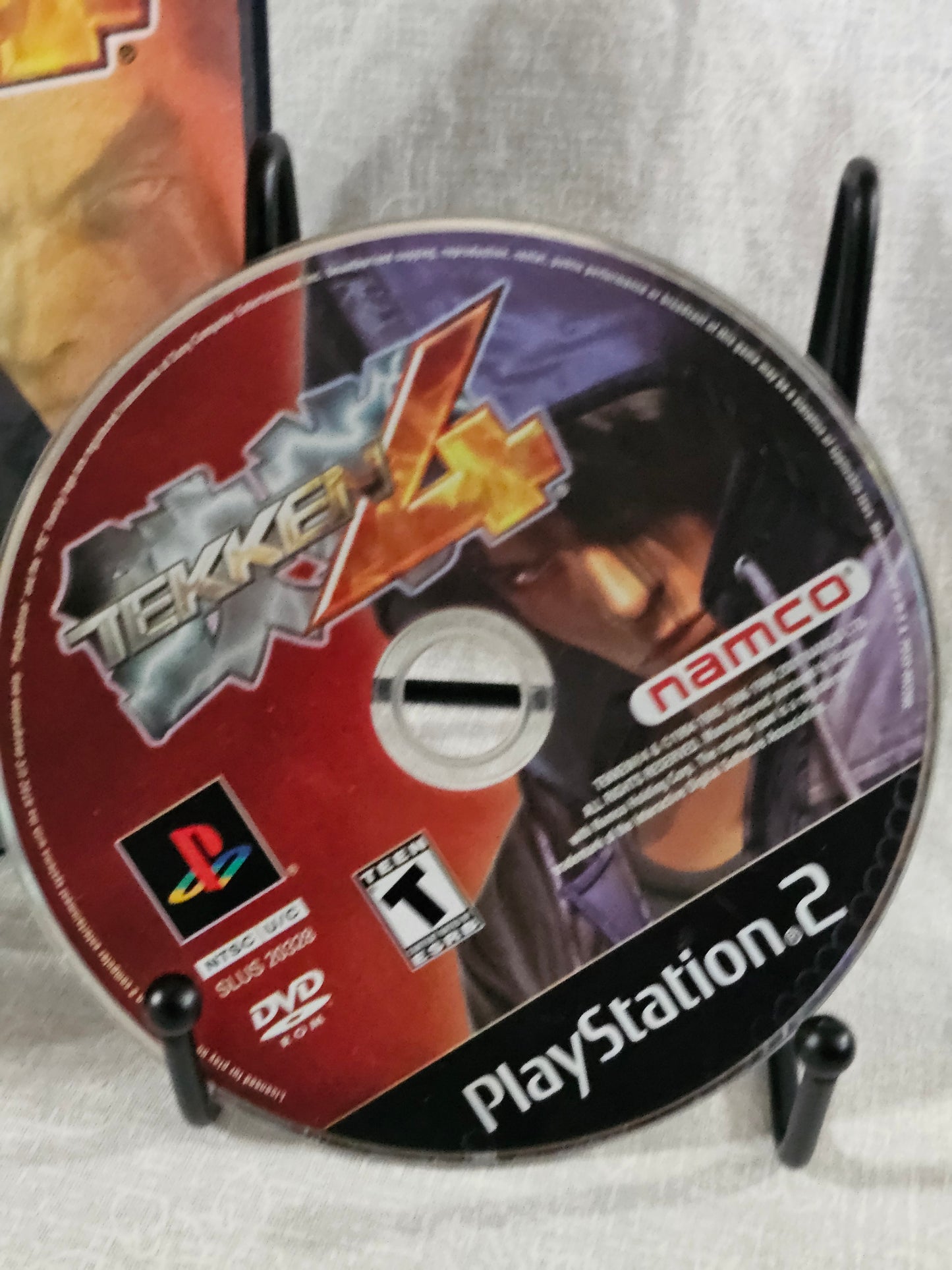 Tekken 4 (Sony PlayStation 2, 2005) Black Label Disc Very Good