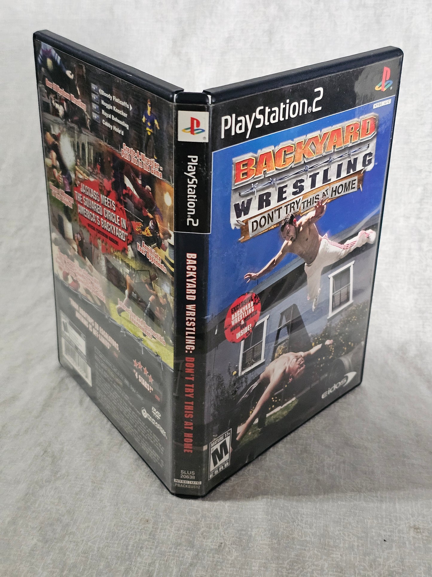 Backyard Wrestling Don't Try This at Home (Sony PlayStation 2, 2003) Complete PS2 CIB Y2K Retro Gaming