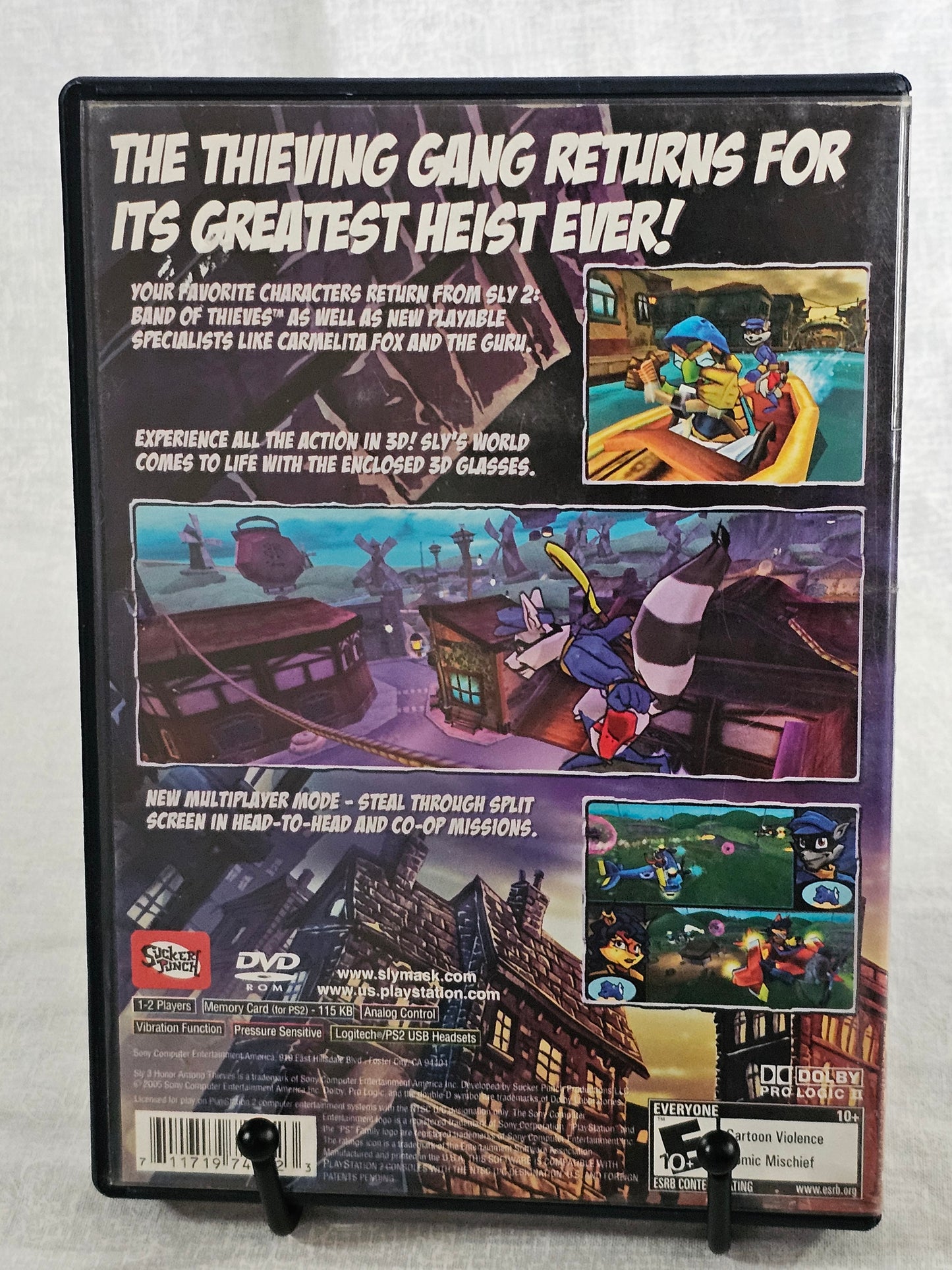 Sly 3 Honor Among Thieves (Sony PlayStation 2, PS2, 2005)  Disc Very Good - Y2K - Retro Game