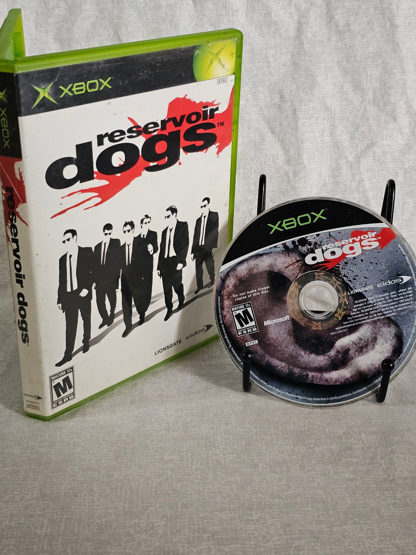 Reservoir Dogs Original (Microsoft Xbox, 2006) Disc Very Good
